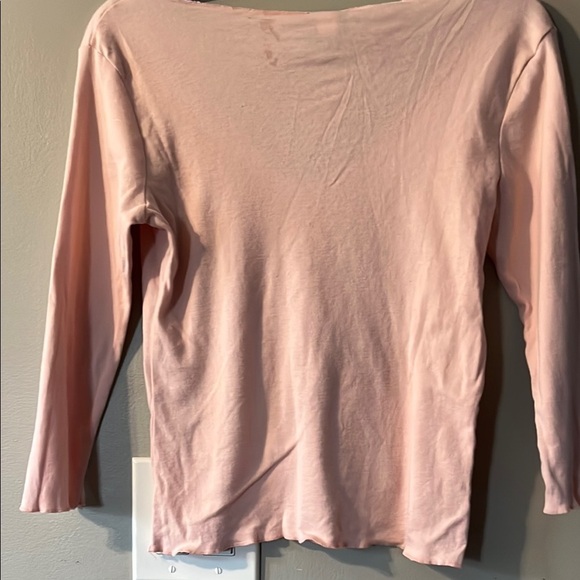 Women's Pink V-Neck Top - Picture 5 of 5